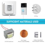 24V Doorbell Transformer, Power Adapter for All Versions of Video Doorbell, Power Supply with 16ft C Cable, Compatible with Ring Chimes - Image 6