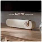 Xech Mini Sound Bar Bluetooth Speaker 20W Future Retro Design Rechargeable TV Speakers Birthday and Wedding Gift for Girls Boys Friends Couples (Retronaut) - Image 3