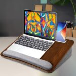 SWAZE Lap Desk with cusion for Arm Rest | Portable Table & Laptop Lapdesk for Sofa, Bed, Floor | Work Desk Accessories for Reading, Gaming, Studying (Brown) - Image 3
