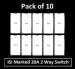 SAURAN Electrical Switch, Basic Power Control Device 20A 2 Way Switch Modular (10) - Image 3