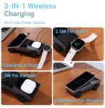 Cybertruck 3 in 1 Wireless Charger Fast Charging Dock for Phone Watch & Earbuds 15W Magnetic Stand Futuristic Design Safe & Travel Friendly - Image 3