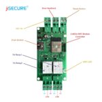 Smart Door Lock Controller Wireless Relay Momentary (1s) | PCB Circuit for Home Automation | WiFi & BLE Enabled | DIY Smart Door Gadget Works Online as Well Compatible with Android and iOS - Image 3