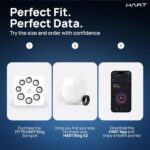 HART X2 Smart Ring, 8+ Days Battery, Fitness Tracker for Sleep, Recovery, Stress, Workout, Live Heartrate, Calories, Smart Ring for Men & Women, Buy Sizing Kit First, Titanium (Frost Silver, 11) - Image 5