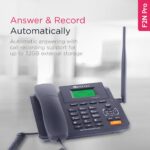 Beetel Fixed Landline Phone Wireless with Display, Dual Sim GSM Only, Two Way Speaker Phone with Adjustable Ringer & Call Volume, Call Recording, FM Radio, MP3 Audio Player, Alarm(Black)(F2N Pro) - Image 5
