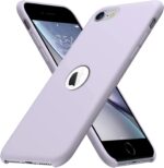 VONZEE® Liquid Silicone Soft Back Cover for iPhone SE (2020/2022) Case, Shockproof Slim Camera & Full Body Protection Non Yellowing Cover with Microfiber Lining & Logo Cut (4.7 Inch) -Purple - Image 7