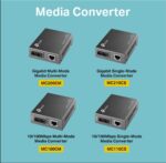 TP-Link Fast Ethernet SFP to RJ45 Fiber Media Converter | Fiber to Ethernet Converter | 10/100Mbps RJ45 Port to 100Base-FX Single-Mode Fiber (MC110CS) - Image 3