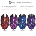 MFTEK 2000 dpi LED Backlit USB Wired Unbreakable ABS Body Gaming Mouse (Black) - Image 4