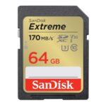 SanDisk Extreme SD UHS I 64GB Card for 4K Video for DSLR and Mirrorless Cameras 170MB/s Read & 80MB/ - Image 3