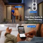 4+4MP Dual Lens Mini PTZ Camera | Dual Screen View WiFi CCTV | 360° Auto Motion Detection | Color Night Vision | Siren Alarm & Two-Way Audio | V380 Pro App (Mini Dual Lens Ptz) - Image 6