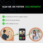 QR-Based Smart Video Doorbell with Acrylic UV Printed Plate | Wireless | Scan QR to Video Call | Mobile App Enabled | Ideal for Apartments, Flats & Homes (Green) - Image 4