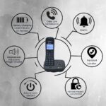 Beetel X92 2.4Ghz Cordless Landline Phone,Dual Mode DTMF/FSK,1 Line 7 Segment LCD Display & Blue LED Backlit,Illuminated Keypad,2 Way Speaker Phone,6 Step Ringer Volume Control (Black)(X92) - Image 5