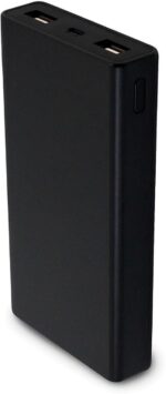 M6 15000mAh Power Bank with Dual USB Fast Charging Portable Charger for Mobile, Tablet, Smartwatch & Trimmer – Black - Image 3