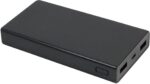 M6 15000mAh Power Bank with Dual USB Fast Charging Portable Charger for Mobile, Tablet, Smartwatch & Trimmer – Black - Image 4