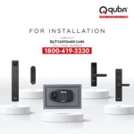 Quba QDOT Digital Rim Lock | 4-Way Access Smart Security | Black | Bluetooth RFID & Fingerprint with OTP & Dual Authentication | 2 Keys & 100 Users | Free Installation | 2 Year Warranty - Image 5