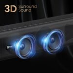 Portronics Pure Sound 107 | 200W Soundbar with Subwoofer for Deep Bass, 2.1 Channel Home Theatre, 3D Surround Sound, HD Sound, 3 EQ Modes, Bluetooth 5.3V, HDMI, AUX in, USB, Optical Port (Black) - Image 4