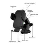 Wireless Car Charger with 15W Fast Charging and Auto Clamping - Dash & Vent Mounts - Compatible with iPhone 14 to 8 Series, Galaxy S23 to 8, Note 20 to 8, OnePlus 8Pro to 10Pro - Image 5