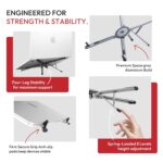 Capes MagLock 3-in-1 Laptop Stand | Mag-Safe Phone & Tablet Holder | 8 Level Height Adjustment | Aluminium Foldable 150g | Fits All Laptops up to 16 inch | Travel Pouch Included - Image 4