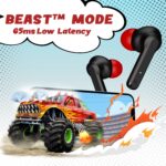 Boat Airdopes 458 TWS Wireless Earbuds with Spatial Bionic Sound by THX,in Ear, Enx Tech, 30H Playtime, Beast Mode, Signature Sound, ASAP Charge,IPX5,Touch Control(Active Black) - Image 3