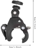 SHOPEE Bike Cell Phone Holder, Handlebar Action Camera Mount, Durable Lightweight Adjustable Handlebar Camera Holder, Black for Action Cameras, Smartphones - Image 3