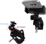 SHOPEE Bike Cell Phone Holder, Handlebar Action Camera Mount, Durable Lightweight Adjustable Handlebar Camera Holder, Black for Action Cameras, Smartphones - Image 5