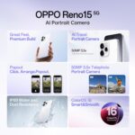 Oppo Reno15 5G (Twilight Blue, 12GB RAM, 512GB Storage) with No Cost EMI/Additional Exchange Offers - Image 3
