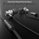Kratos Tune V6 C Type Earphones Wired, Deep Bass Drivers Earphone, Inline Control Type c Headphones with Mic, Comfort Fit Type c Earphone with Volume Control,Metallic C pin Earphones (Grey) - Image 3