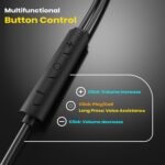 Kratos Tune V6 C Type Earphones Wired, Deep Bass Drivers Earphone, Inline Control Type c Headphones with Mic, Comfort Fit Type c Earphone with Volume Control,Metallic C pin Earphones (Grey) - Image 7