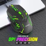 Intex Nova Gaming Wired Mouse | 4 DPI Shift with Max 3200 DPI | RGB Light | 1 Million Button & Smooth Scrolling | 1.4m Plug & Play Cable | Ergonomic Mouse for Win/iOS/Android (Black) - Image 5