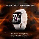 voltmi Smart Watch for Women | Body Temperature Measure | Fitness Tracker with Multiple Sports Modes | Heart Rate Monitor | Blood Oxygen | IP67 Water Resistant, for iOS/Android (Rose Gold) - Image 4