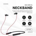 Original Premium Performance Compatible with OnePlus Wireless Bullet Z2 Neckband Earphones – 30H Backup Red (MB6HG65) (MWER98) - Image 7