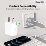 iTronix Silicone Case for iPhone 20W Charger Power Adapter | Travel-Friendly Anti-Break Protection (Black) - Image 5