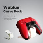 CurveDock – Minimalist Controller Holder Desktop Stand | Clean Modern Design | Universal Fit for Gamepads & Desks (White) - Image 3