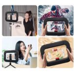 GIFTMAX YM200 Rechargeable Handheld RGB Camera Ring Light & Stabilizer Kit – 20W LED Fill Light (2500K-8500K) for Live Streaming, Video Recording & Selfies - Image 3