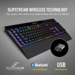 Corsair K57 RGB Wireless Gaming Keyboard with Slipstream Wireless Technology, Backlit RGB LED, Black - Image 4