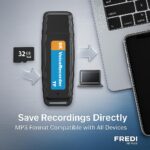 FREDI HD PLUS Pen Drive Voice Recorder 32GB Support | Portable Audio Recording Device | 5–6 Hours Recording | 2–3 Hours Battery Backup | Clear Sound for Lectures, Office, Meetings & Interviews - Image 6