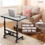 TEKCOOL Multi-Purpose Laptop Table, Study Table| Bed Table| Adjustable Height, Portable for Office, Work Form Home | DIY Table, Easy to Assemble, Engineered (Light). - Image 4