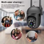 Maizic Smarthome 2K 3MP Wi-Fi Indoor Security Camera | 360° View, AI Human Detection, Motion Alerts, 2-Way Audio | Wireless CCTV for Home & Baby Monitoring (Mini FX, Black) - Image 6