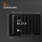 WD_Black 8TB D10 Game Drive, External Hard Drive Compatible with PS4, Xbox One, PC, Mac (7200 RPM) - WDBA3P0080HBK-NESN - Image 3
