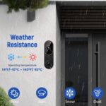 1080P Video Doorbell Camera Wireless with Chime Ringer, Cloud Storage, Live Image, 2-Way Audio, Night Vision, 2.4Ghz WiFi, Indoor Surveillance, Real-Time Alert - Image 3