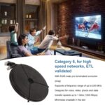 Gigabit Network Cable, CAT6 Network Cable 1000Mbps RJ45 Port for Routers (Black) - Image 3