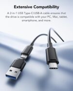 Lexar ES3 1TB External SSD, USB 3.2 Gen2 Portable SSD, PSSD Up to 1050MB/s Read, 1000MB/s Write, External Solid State Drive Compatible with iPhone 16/15 Series/Mac/PS5/XBOX/Laptop/PC, Blue - Image 8