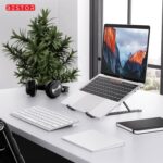 BESTOR Laptop Stand Foldable Height Adjustable Laptop Stand,Aluminum Cooling Portable Laptop Tables and Suitable for All Laptops & MacBooks (Black -1) - Image 7