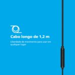 Philips Audio TAE1159BK/00 in-Ear Wired Earphones with C-Type Jack, 10mm Drivers, Inline Mic, Powerful Bass and Clear Sound, Tangle Free 1.2m Cable and 3 x Inter Changeable Ear Tips (Black) - Image 4