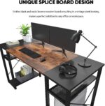 TEKAVO - Computer Table for Home Office with Storage | 160 cm Length |(X-Large- (160 CM)) / DIY - Image 5