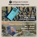 Motorola Edge 60 Fusion 5G (Pantone Slipstream, 8GB RAM, 128GB Storage) | 6.67" Curved 1.5K pOLED Display | 50MP+13MP Rear | 32MP Front | Dimensity MediaTek 7400 | 5500mAh Battery + 68W Turbo Charger - Image 5
