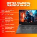 HP Victus Gaming Laptop 15,13th Gen Intel Core i7-13620H,15.6-inch(39.6 cm),FHD,Anti-Glare,16GB DDR4,512GB SSD,NVIDIA GeForce RTX 4050 Laptop GPU,Audio by B&O,Windows 11,Black,2.29kg,15-fa1274TX - Image 5