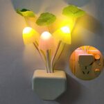 Natation Mushroom Shape LED Magic Night Lamp Automatic Off/On Smart Sensor (Multicolor) - Image 3