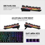 Fantech Maxfit108 Gaming RGB Mechanical Keyboard Support Macro Anti-ghosting Detachable TypeC red swicth MK855 Mechanical Gaming Keyboard, RGB Backlit, 104 Keys - Image 4