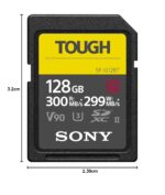 Sony SF-G128T 128GB SF-G Tough Series UHS-II SDXC Memory Card with 5 Year Plan - Image 5