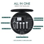 All-in-One 60W USB Fast Charging Travel Data Cable Set Multi-Port Charger with Type-C, Lightning & Micro USB Inbuilt Mobile Stand Universal Charging Kit for All Android Devices - Image 4